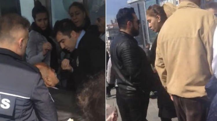 İstanbul Taksim’de asansörde çirkin kavga!