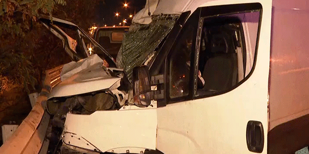 İstanbul TEM oto yolunda meydana gelen kazada 1 kişi öldü, 3 kişi yaralandı