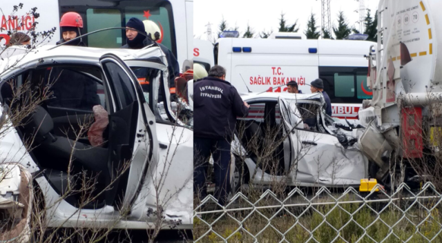 İstanbul TEM’de kaza: 1 ölü, 1 ağır yaralı