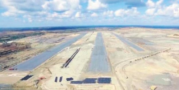 İstanbul üçüncü havalimanı'nda ilk pist ortaya çıktı