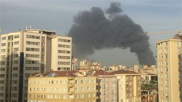 İstanbul Ümraniye'de korkutan yangın