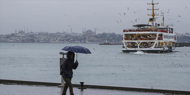 İstanbul yağışlı ve serin havanın etkisine giriyor