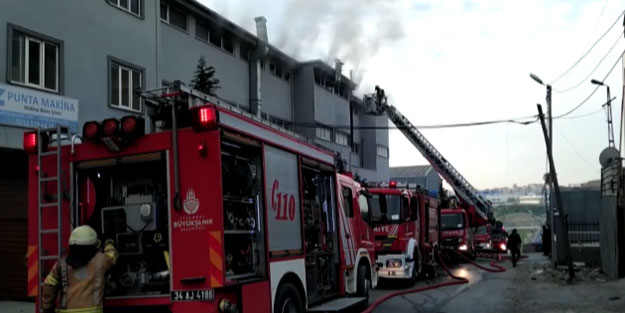 İstanbul yeni güne fabrika yangınıyla uyandı