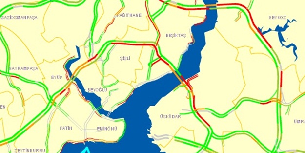 İstanbul yol durumu 2 Kasım 2015