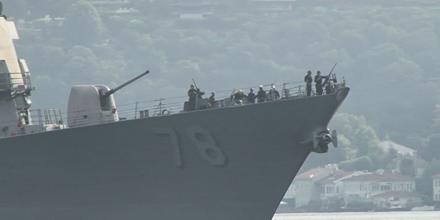 İstanbul'a ulaşan ABD savaş gemisinde olay detay! Donanma açıklama yaptı