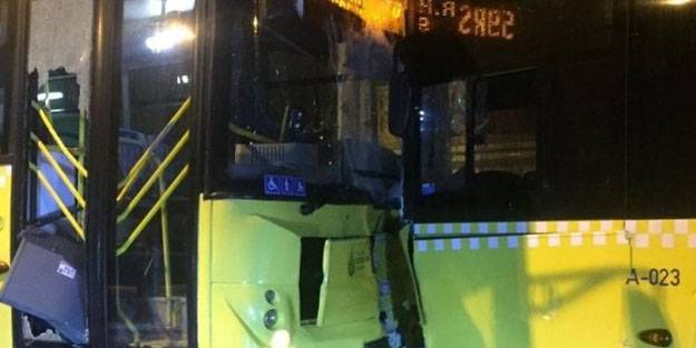 İstanbul'da 2 İETT otobüsü çarpıştı