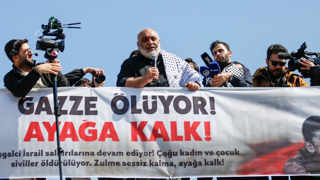 İstanbul’da 300 bin kişinin katılımıyla büyük Gazze yürüyüşü