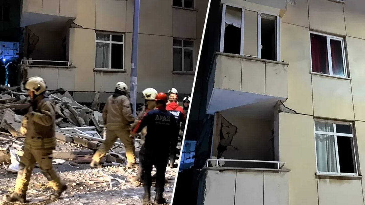 İstanbul'da 6 katlı bina çöktü!