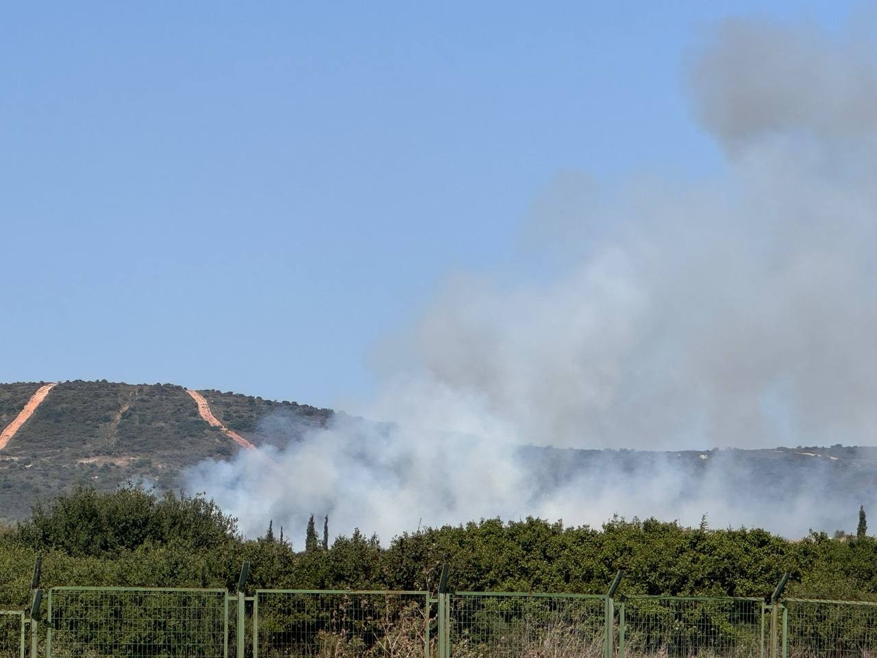 İstanbul'da askeri alanda yangın
