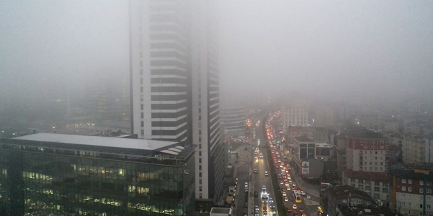 İstanbul’da bazı noktalarda yoğun sis