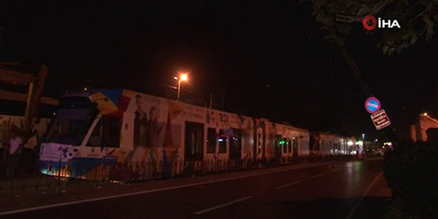 İstanbul'da tramvay seferleri durdu
