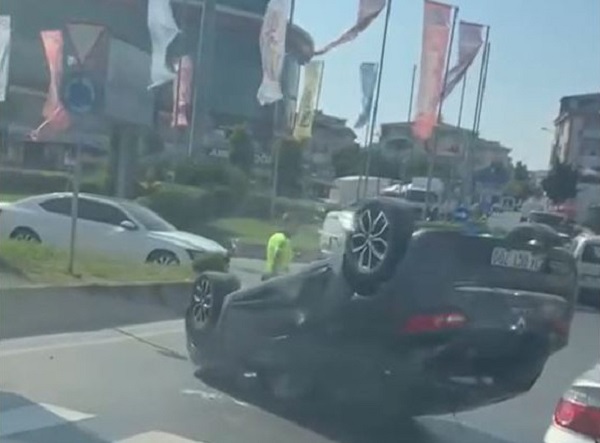 İstanbul'da bir garip trafik kazası