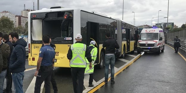 İstanbul'da bir metrobüs kazası daha!