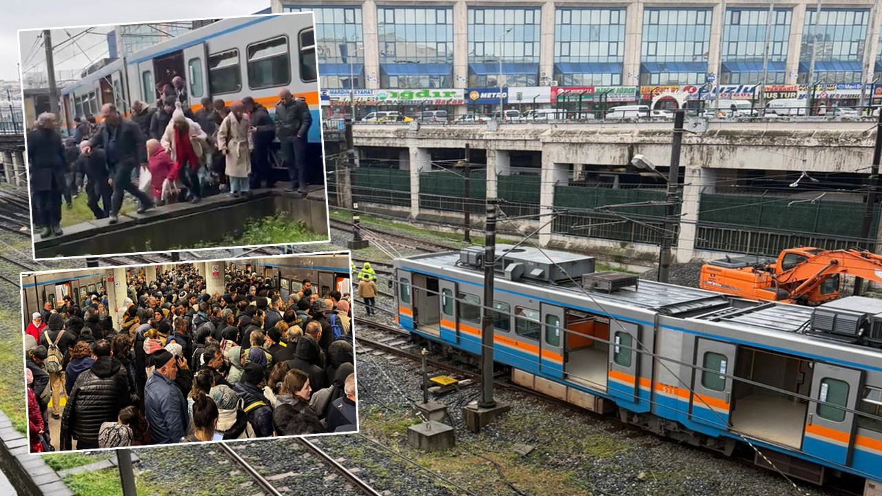 İstanbul’da büyük panik! Metro raydan çıktı: Yolcular tahliye edildi