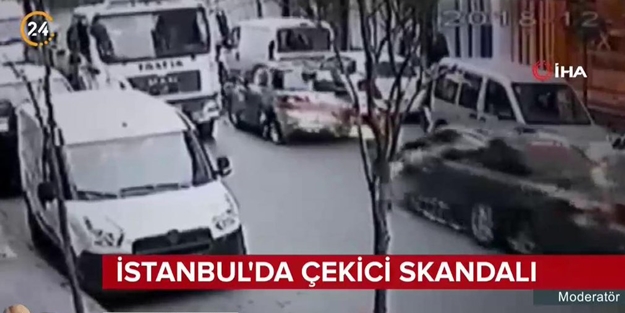 İstanbul'da çekici skandalı! İçindeki küçük çocuğu da araçla beraber alıp götürdüler