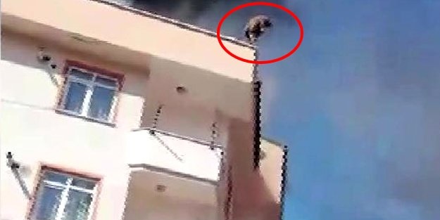 İstanbul'da dehşet anları! 5 kattan aşağıya atladı