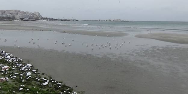 İstanbul'da deniz 150 metre çekildi!