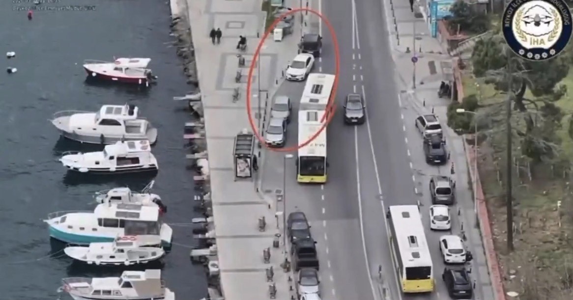 İstanbul’da dronlu takip: 58 sürücüye ceza yağmuru!