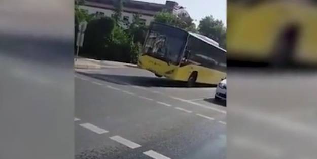 İstanbul'da enteresan görüntü! İETT otobüsünü gören şaşkına döndü