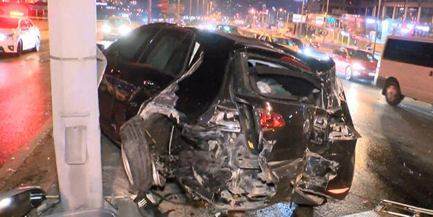 İstanbul'da feci kaza: 2 yaralı