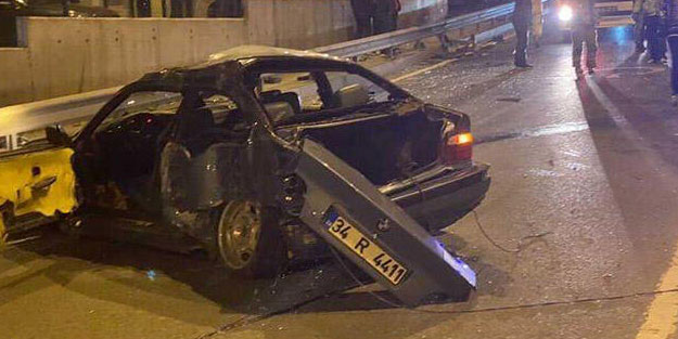 İstanbul'da feci kaza