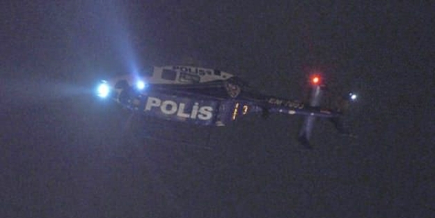 Istanbul'da helikopter destekli operasyon!