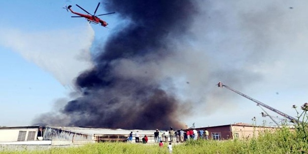 İstanbul'da İplik Fabrikasında Yangın Çıktı!