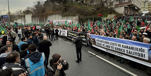 İstanbul'da İsrail'e lanet yağdı