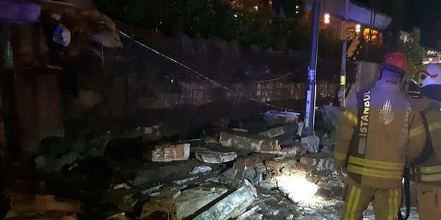 İstanbul'da istinat duvarı çöktü: Bir ölü bir yaralı!