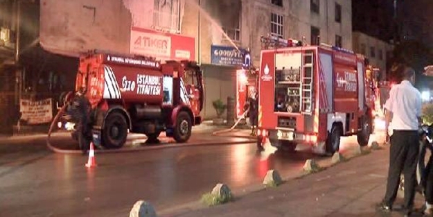 İstanbul'da işyerinde yangın çıktı