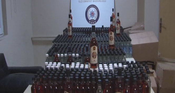 İstanbul'da kaçak içki operasyonu