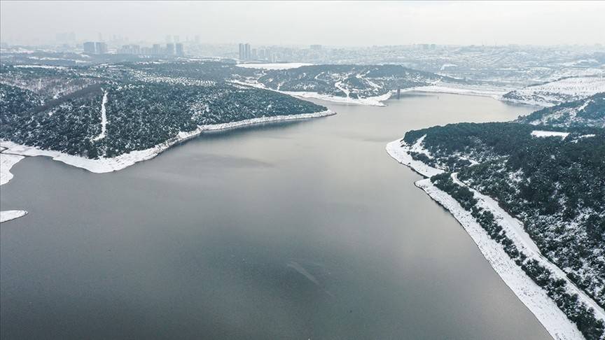 İstanbul'da kar yağışının ardından barajların su seviyesi arttı