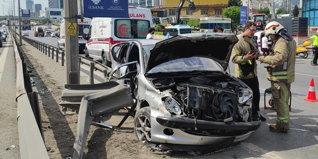 İstanbul'da kaza! 2 yaralı
