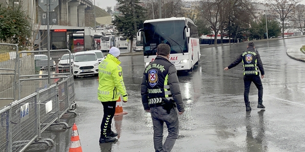 İstanbul'da kış lastiği denetimi