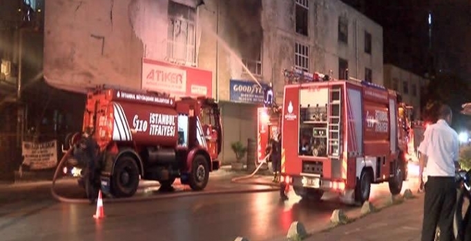 İstanbul'da korkutan işyeri yangını