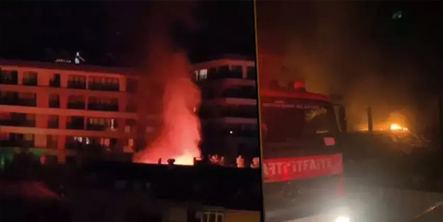 İstanbul'da metruk binada yangın