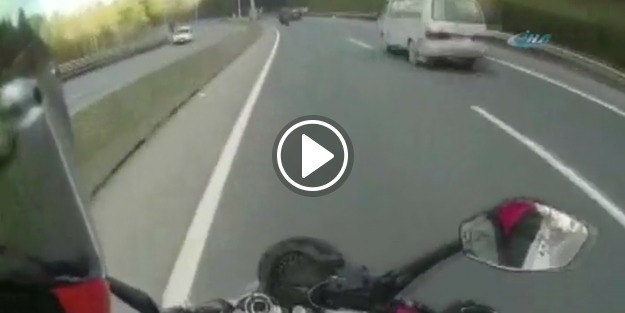 İstanbul'da motosikletlilerin yarışı kazayla sonuçlandı