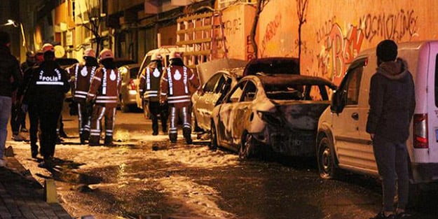 İstanbul'da neler oluyor? Çok sayıda aracın lastiği kesildi, otomobiller ateşe verildi