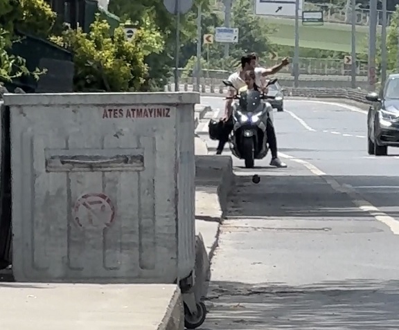 İstanbul'da ölümle dans kamerada