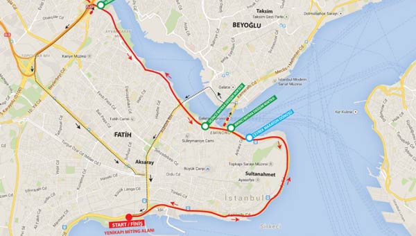 İstanbul'da pazar günü bu yollara dikkat...