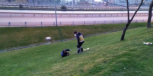 İstanbul’da sabah saatlerinde hareketli anlar! Çimenlikte kahvaltı yaparken vuruldu
