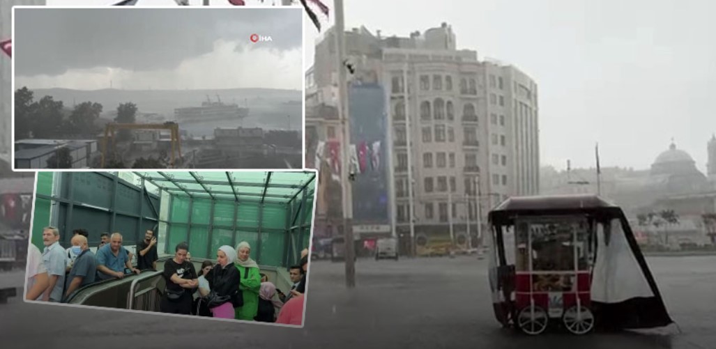 İstanbul'da sağanak etkili oluyor!