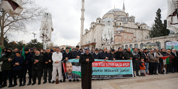 İstanbul’da Salih el-Aruri için gıyabi cenaze namazı kılındı