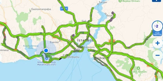 İstanbul’da şaşırtan trafik yoğunluğu
