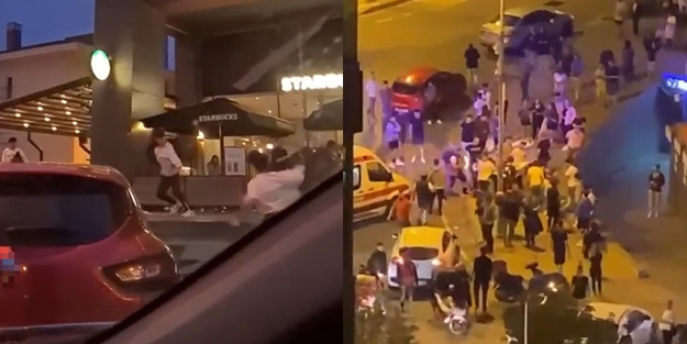 İstanbul'da silahlı kavgada sandalyeler havada uçuştu, ortalık savaş alanına döndü!