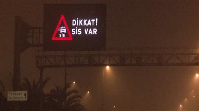 İstanbul'da sis uyarısı