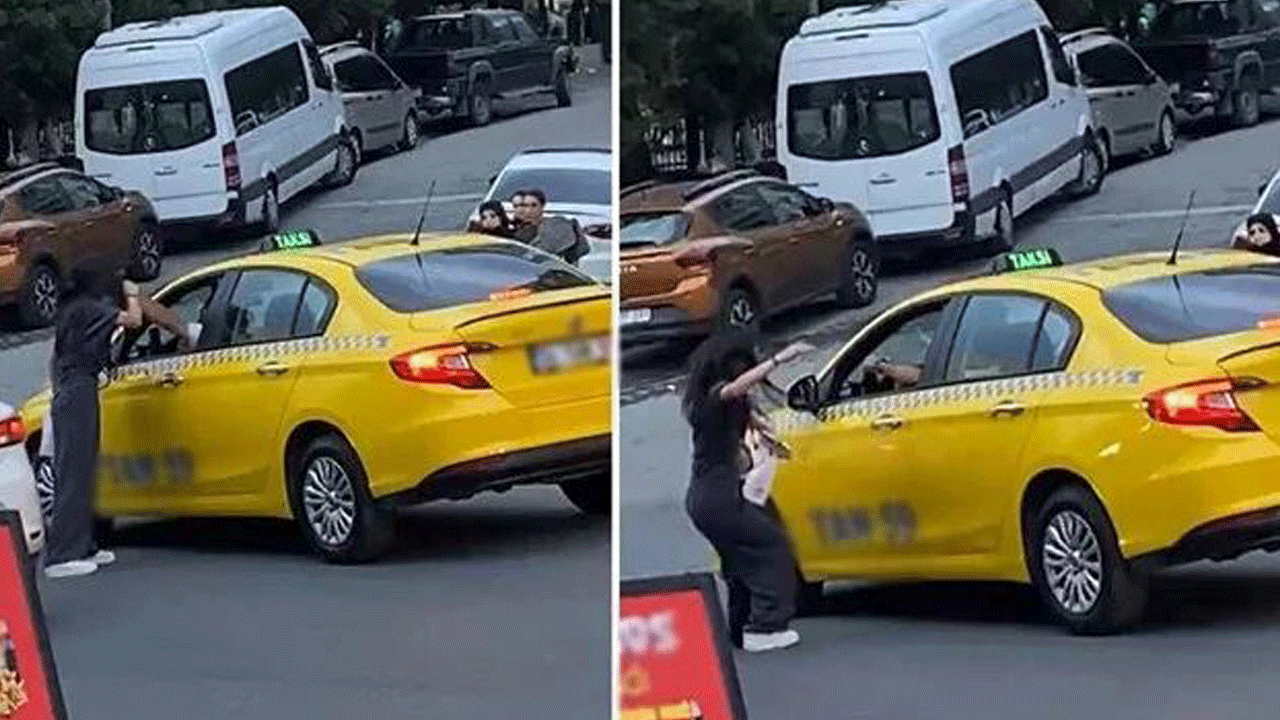 İstanbul'da taksici terörü: 'Neden yol vermiyorsun' diyen kızı yumrukla bayıltıp kaçtı!