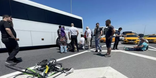 İstanbul'da taksinin çarptığı bisikletli hastanede hayatını kaybetti