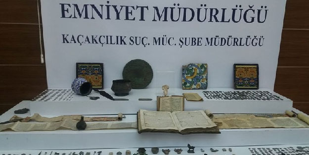 İstanbul'da tarihi eser kaçakçılarına dev operasyon! 836 adet tarihi esere el konuldu