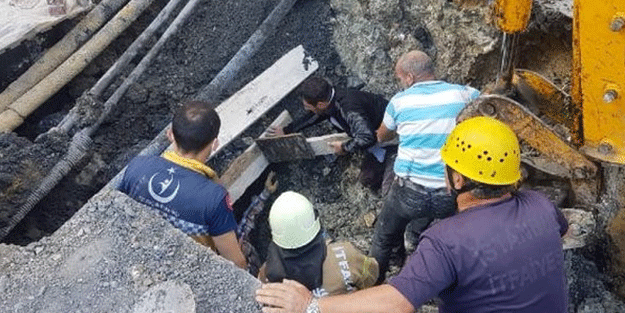 İstanbul’da toprak kayması! 1 işçi toprak altında kaldı